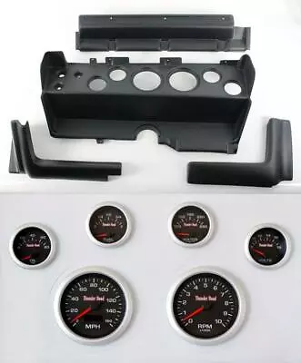 70-74 Mopar E-Body Black Dash Carrier Concorse Black Face Gauges • $919.95