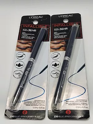 2x L'Oreal Infallible 36 Hr Mechanical Gel Eyeliner~#230 Blue Jersey • $11.04