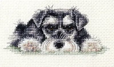 MINIATURE SCHNAUZER  Pup Dog Full Cross Stitch Kit + All Materials*Fido Studio • $12.37