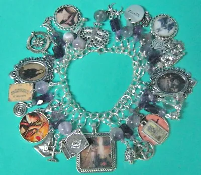  Victorian Witches -  Altered Art Statement  Charm Bracelet-loaded-chunky • $85