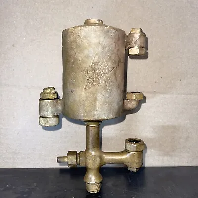 Antique Brass Powell 1PT 1/2” Oiler Lubricator Hit Miss Steam Engine Parts  • $90