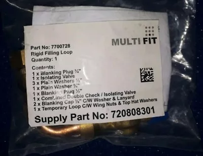 £12 • Buy BAXI - Potterton Assure Main Multifit Rigid Filling Loop Kit 