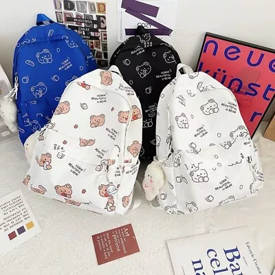 Large Capacity Girl Backpack Cartoon Bear Book Bag Student Backpack  Students • $33.72