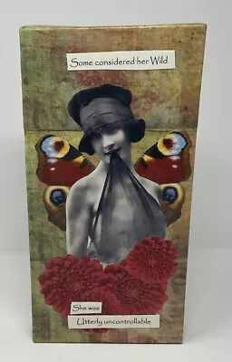 Vintage Art Deco Woman/butterfly Art Canvas Piece • $25