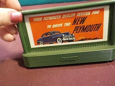 Vintage 1950's Miniatrue Billboards For Lionel W/ Stand- New Plymouth • $0.99