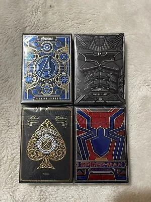 Bicycle Playing Cards Limited Edition Batman Avengers Spider-Man & Artisan Lot • $16