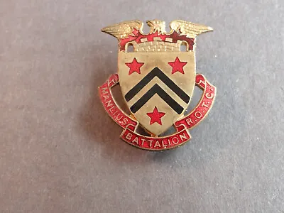 Manlius Battalion ROTC Crest DI/DUI Screwback J R Gaunt England • $6.25