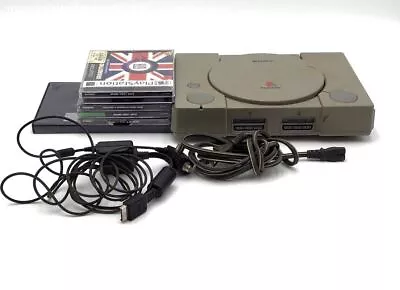 Sony PlayStation Console With 6 Video Games And Accessories-Lot • $9.99