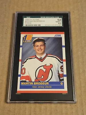 1990-91 Martin Brodeur Score Draft Pick Rookie SGC 8.5 • $10