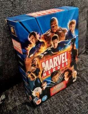 MARVEL HEROES DVD BOX SET 6 Movies  X-MEN / FANTASTIC FOUR Etc UK Cert.15 NEW • £9.09