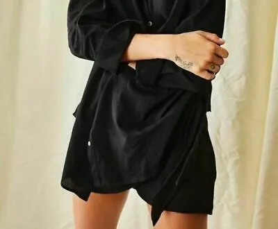 $24.95 • Buy Free People Kamala Mini Skirt Wrap Endless Summer High Waisted Black X Small XS