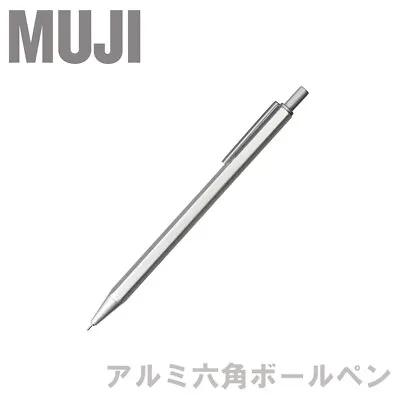 MUJI Aluminum Hexagonal Oil Ballpoint Pen (0.7mm) Made In Japan • $13