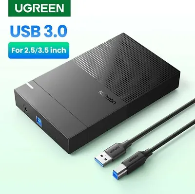$29.95 • Buy Ugreen 3.5  HDD Case Enclosure SATA To USB 3.0 Hard Disk Box 2.5'' 3.5  SSD 16TB
