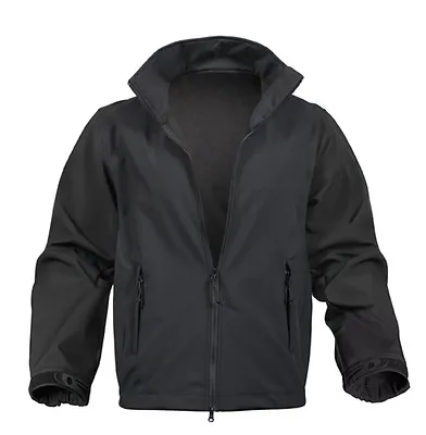 Rothco 9834 Black Soft Shell Uniform Jacket • $84.99