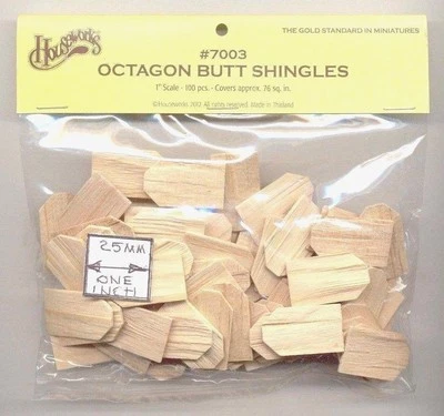 $5.75 • Buy Shingles 100 Pc/pkg Dollhouse Miniature #7003 Roofing  1/12 Scale