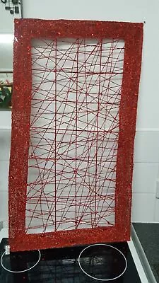 Landon Tyler Christmas Handcrafted Amazing Red Wall Picture Size: 100x50 Cm • £24.99