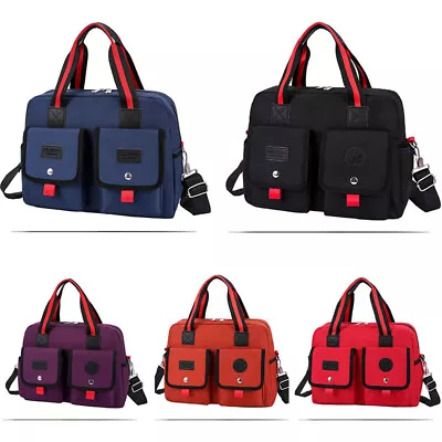$14.87 • Buy Large Capacity Multi-pocket Handbag Women Canvas Crossbody Shoulder Tote Bag