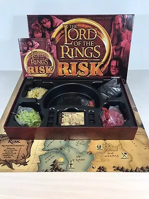 LORD OF THE RINGS RISK Board Game Parker Games Hasbro 2002 Missing 2 Army Pieces • £11.99