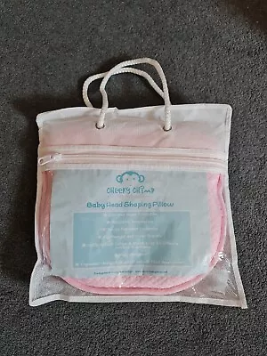 Infant Baby Newborn Pillow Cushion Pink Support Hypoallergenic Comfort 2 Covers • £9.99