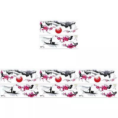  8 Sets Wall Stickers Decorative Decal For Japanese Plum Bossom • £23.75