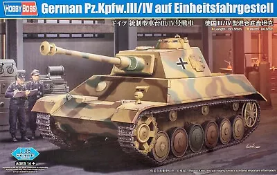 HOBBYBOSS 80150 German Pz.kpfw.III/IV  1/35 Scale Plastic Kit • £35.99