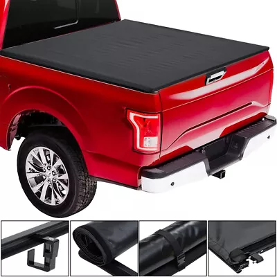 6.5FT Roll-Up Soft Truck Bed Tonneau Cover For Ford F-150 SuperCrew 2015-2023 • $147.19