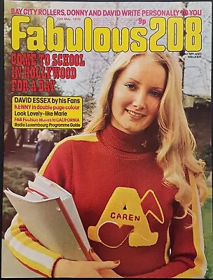 Fab 208 Magazine 10 May 1975 - David Cassidy BCR David Essex Kenny • £12.80