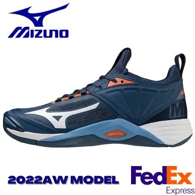 Mizuno Volleyball Shoes WAVE MOMENTUM 2 V1GA2112 12 Navy/White/Blue Unisex 2022 • $124.50