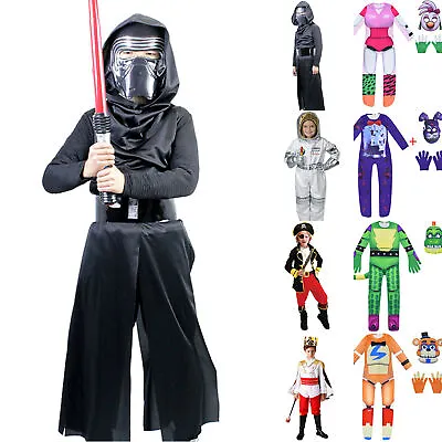 Kids Boys Girls Astronaut King Prince FNAF Costume Cosplay Halloween Fancy Dress • £11.11