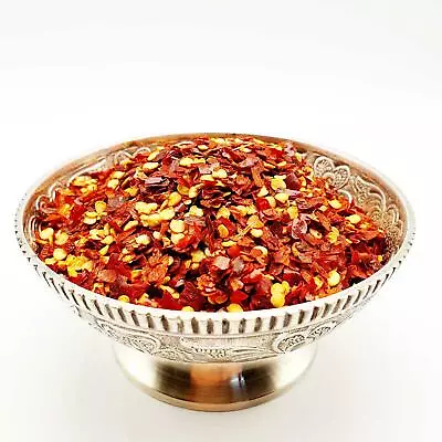 Crushed Dried Chilli Flakes Red Pepper Chilly Flake Grade A* Quality Free UK P&P • £1.99