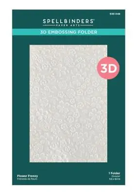 £13.99 • Buy Spellbinders 3d Embossing Folder- Flower Frenzy