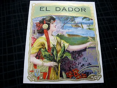 Vintage El Dador Label Wine  Embossed OUTSTANDING Gold Metallic J3 • $2.95