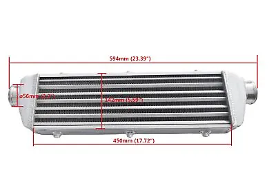 23.5  X 6  X 2  FMIC Universal Aluminum Turbo Intercooler 2.25  In/Outlet 57mm • $76