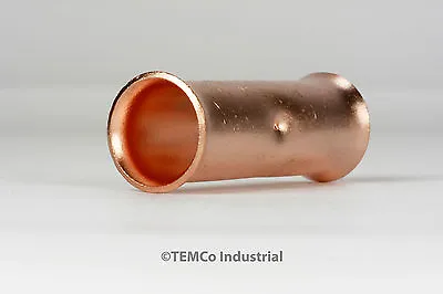 TEMCo Butt Splice Connector Bare Copper Or Tin-Plated Uninsulated 6 To 4/0 AWG • $9.49