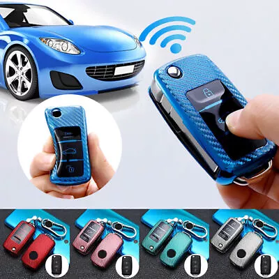 $13.49 • Buy Carbon Fiber Pattern Style Key Fob Cover For Volkswagen Golf GTI Jetta Polo