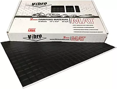 Vibro Black 2Mm Sound Deadener And Vibration Insulation 20 Sheets Of Noise Damp • $190.52