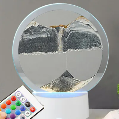 3D Sand Moving Sand Frame Art Picture Glass Scene Dynamic Display Flowing • $24.90