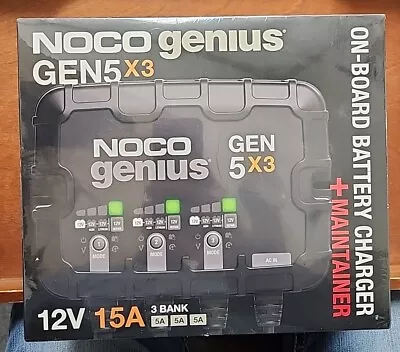 NOCO GEN5X3 12V 3 Bank - 15 Amp On-Board Battery Charger • $189.99