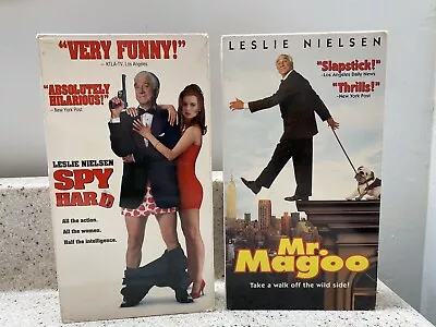 Mr. Magoo VHS And Spy Hard VHS VCR Video Tape Movie Leslie Nielson Comedy • $19.95