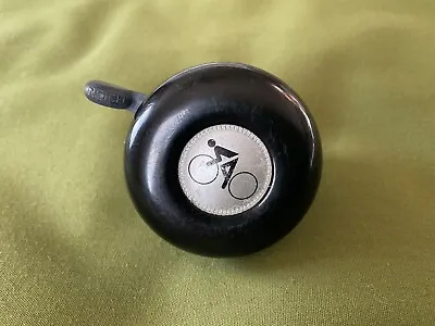 Vintage 80s Black Cyclo Pro Commuter Bicycle Handlebar Bell Reich German Made • $9.99