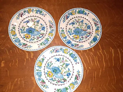 Set Of 3 Mason's Patent Ironstone Regency 9  Luncheon Plates • $22.49