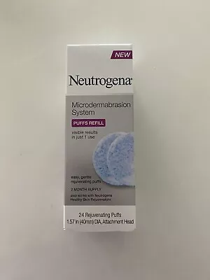 (1) Neutrogena Microdermabrasion System Facial Puffs Refill 24 Puffs HTF • $169.99