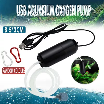 £5.39 • Buy Aquarium Oxygen Pump USB Mini Fish Tank Air Compressor Aerator Accessories