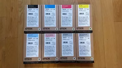 2023 Genuine Epson Set T6031-t6035-t6036-t6037-t6039 Ink Stylus Pro 7880 9880 Ne • $560