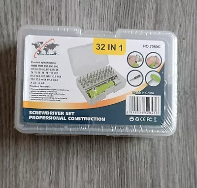 32 In 1  ScrewDriver Bits Set Multifunctional Magnetic Precision Repair Tool Kit • £4.99