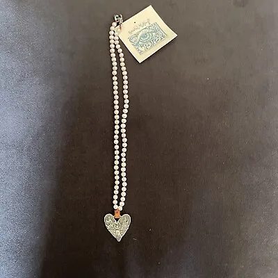Jes Maharry Heart Pearl Necklace-Never Worn • $499.99