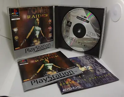 Playstation Platinum [PS1] Tomb Raider (1998 Eidos) PAL Version • $24