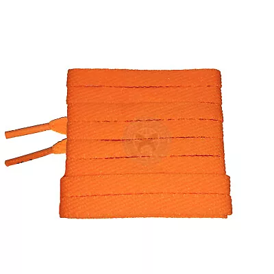 Mr Lacy Smallies - Bright Orange Short Shoelaces (90cm Length | 8mm Width) • £4.99