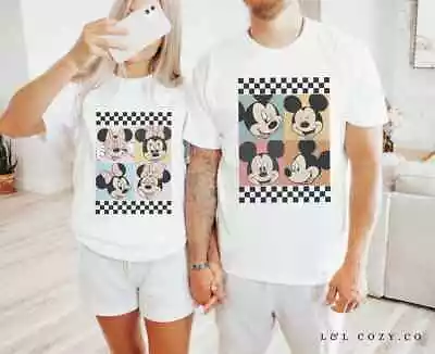 Mickey And Minnie Couples Shirt - Mickey Checkered Shirt Minnie Checkered Shirt • $21.99