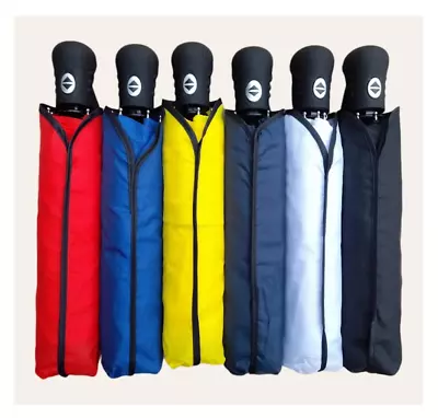 Compact Folding Umbrella Windproof Auto Open Close - Super Lightweight Quality • £12.95